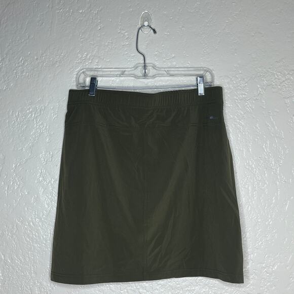 Eddie Bauer Women's Green Pull On Drawstring Green Skirt w/ Pockets Size Medium - Picture 3 of 9
